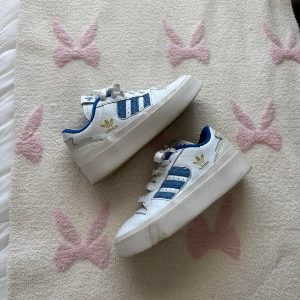 Adidas Forum Bonega White and‎ Royal Blue Shoes